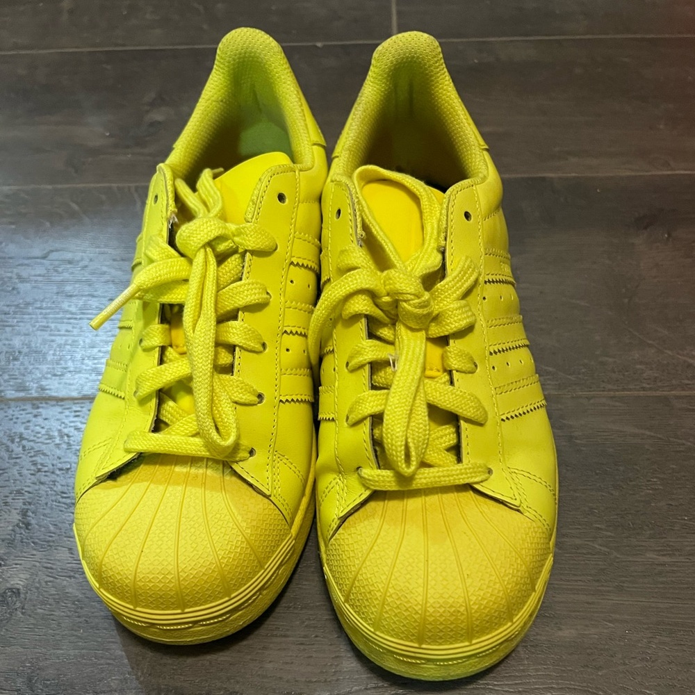 Adidas x Pharrell yellow adidas superstar
